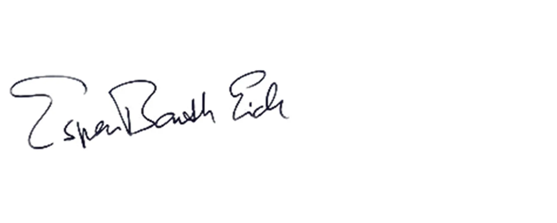 Signature of Espen Barth Eide