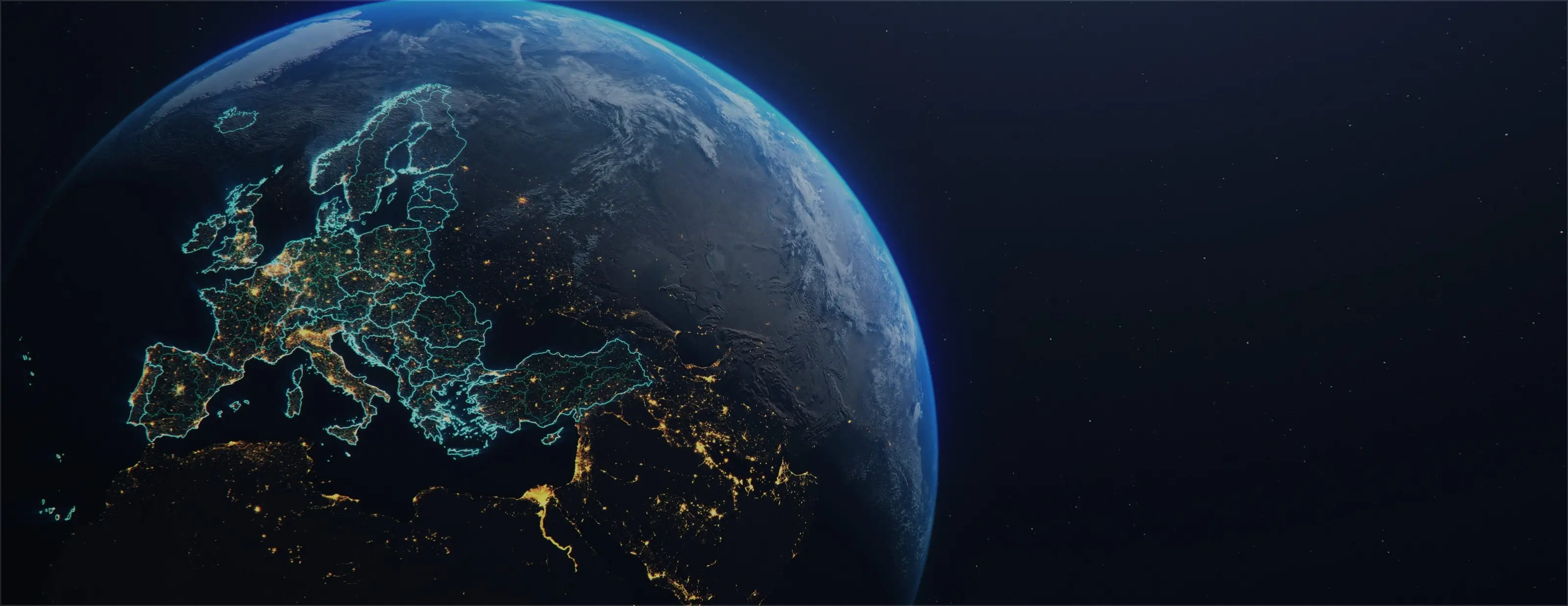 Globe showing Europe